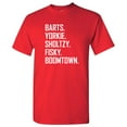 thumbnail image 2 of Barts Yorkie Sholtzy Fisky Boomtown - Funny Hockey T Shirt - Small - Red, 2 of 6