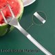thumbnail image 3 of 2 In 1 Waton Slicer -less Steel Fruit Cutting Fork Melon Slicer Cube Cutting Tool For Kit Gadt (silver), 3 of 5