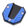 thumbnail image 1 of Motorcycle Side Stand Plate Pad, Anodic Oxidation Coloring Fashion Appearance Kickstand Extender Foot Side Stand High Strength Stable  For Outdoor  Blue, 1 of 8
