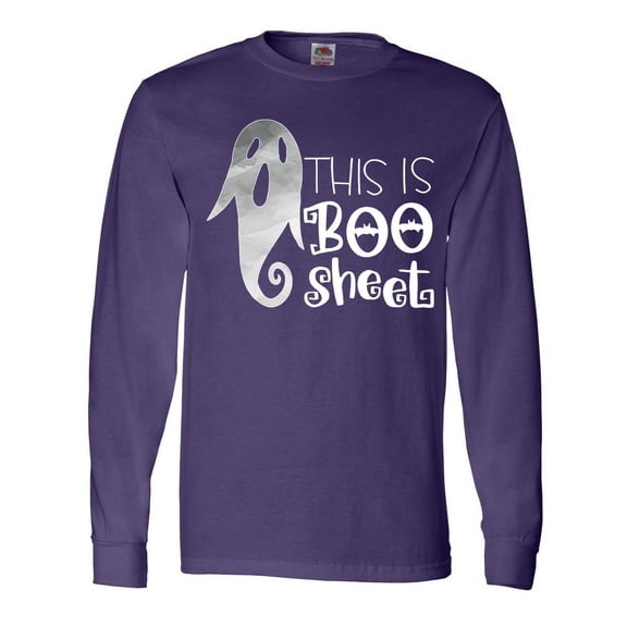 Inktastic This is Boo Sheet Funny Halloween Ghost Long Sleeve T-Shirt