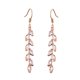 thumbnail image 1 of Pendientes colgantes para novias, damas de honor, pendientes largos de cristal para mujer, baile de graduación, 1 of 4