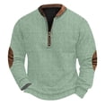 thumbnail image 2 of Blusas y camisas de manga larga con cuello redondo Sudadera con capucha de cuello redondo para hombre Jersey estampado Blusa de poliéster de manga larga para hombre, 2 of 4