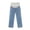 Light Blue, variant on YUANxueke Maternity Jeans for Women Straight Wide Leg Pregnancy Denim Pants Over The Belly Stretchy Jeans,Black,L