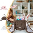 thumbnail image 7 of Moocorvic Easter Bunny Basket Plush Easter Egg Hunting Buckets with Long Ear Tote Gift Bags for Boys Girls 13Inches,Large，White, 7 of 7