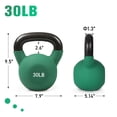 thumbnail image 3 of Kettlebell RitFit de hierro fundido recubierto de neopreno de 5 a 15 lb, 3 of 9