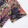 thumbnail image 4 of Men's Hawaiian Shirt Summer Night Print Cotton Button-down Short Sleeve Aloha Shirt, 4 of 8