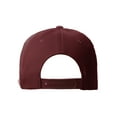 thumbnail image 2 of Daxton Classic Snapback 3D Alphabet A to Z Numbers Initials Flat Bill Visor Cap-Burgundy Hat, Letter C, 2 of 5