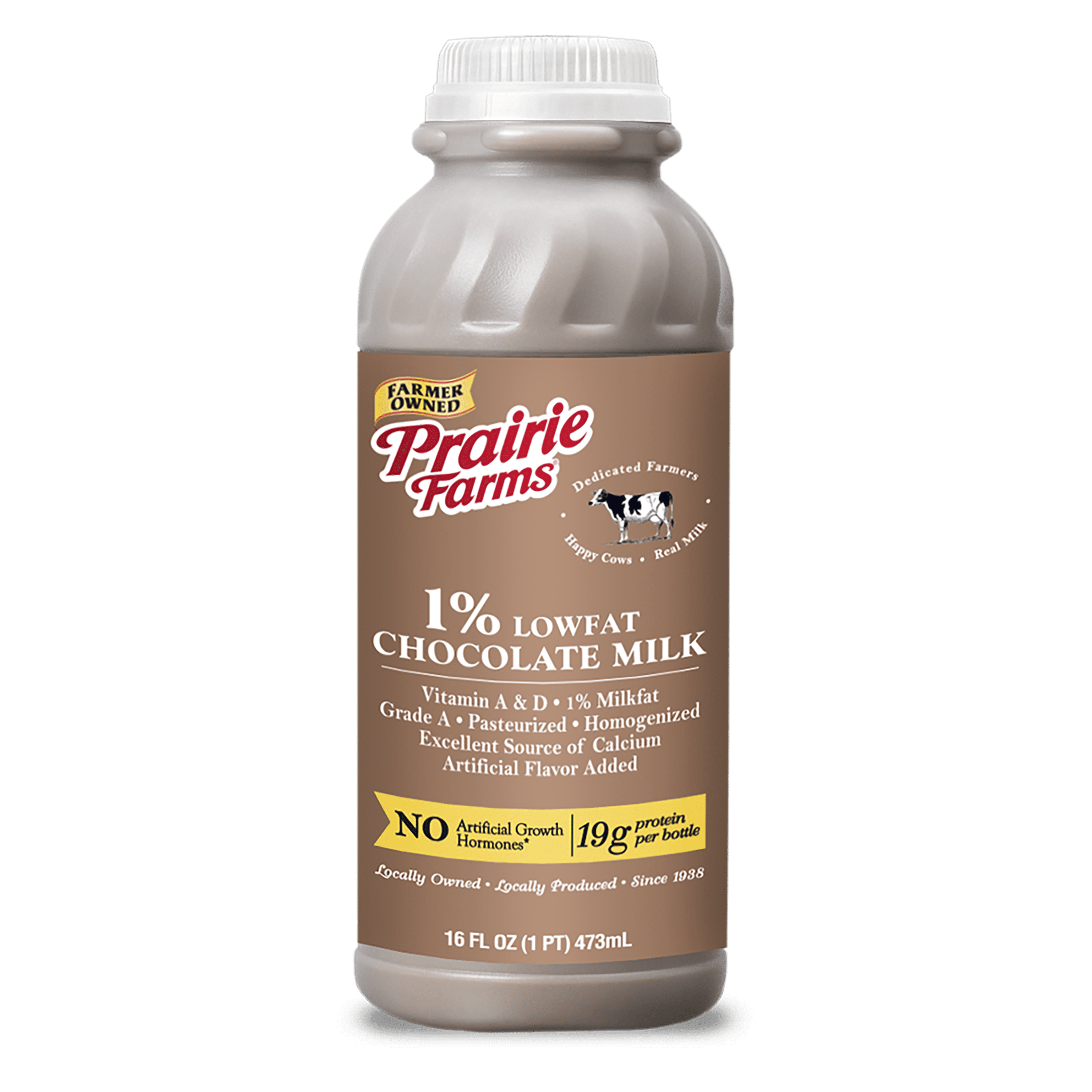 Prairie Farms 1 Lowfat Chocolate Milk, 16 fl oz
