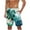 Green#1, variant on Xuniizn Beach Shorts for Men Casual Breathable Loose Elastic Drawstring Holiday Pants with Pockets Plus Size Soft Cozy Summer Shorts, S-5XL