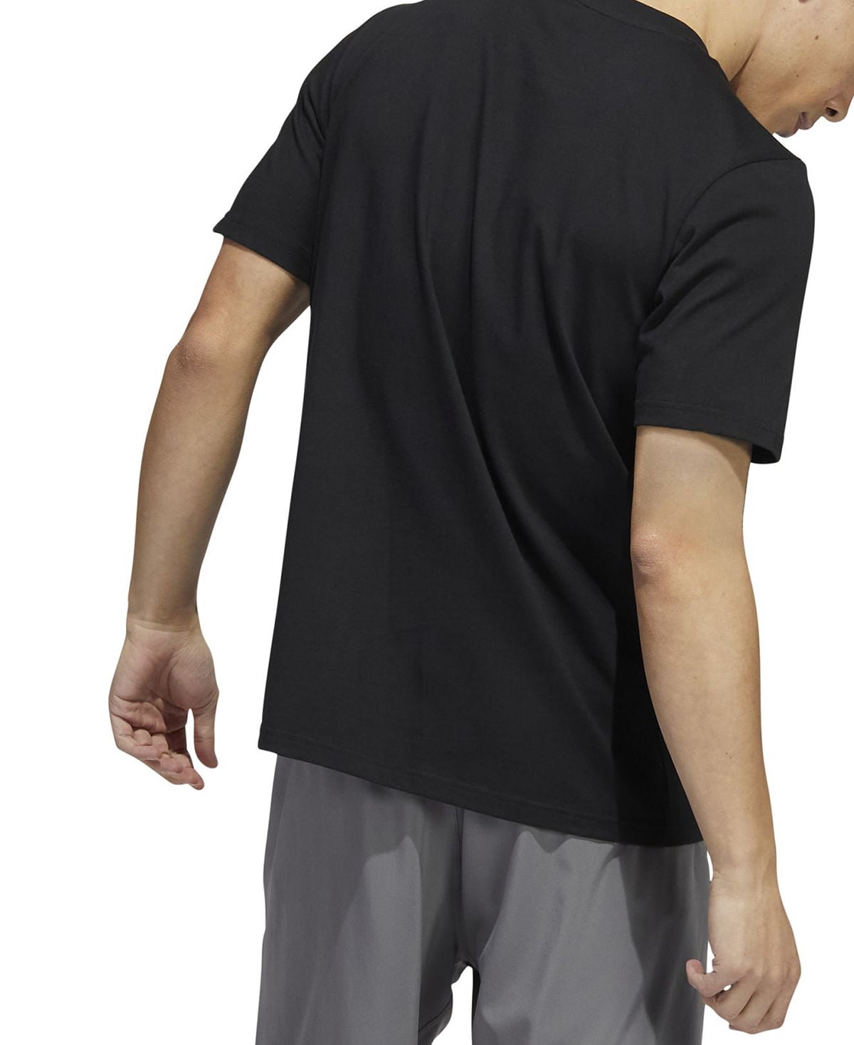 adidas Men's Sketch Track T-Shirt Black Size Medium
