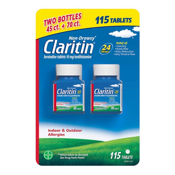 Claritin 10mg NonDrowsy 24 Hour, 115 Tablets