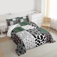 thumbnail image 4 of Manfei Abstract Zebra Print Bedding Comforter Set,bohemian Theme Twin Comforter Sets,Boho Bull Skull Bedding Set For Children,Microfiber Bedroom Decor Reversible,2 Pieces, 4 of 9