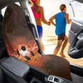 thumbnail image 4 of Uourmeti Fire Lightning Soccer Car Seat Towel Cover, Terry Cloth Microfiber Cover for Vans Cars, Trucks and Van Truck Seats, 4 of 7