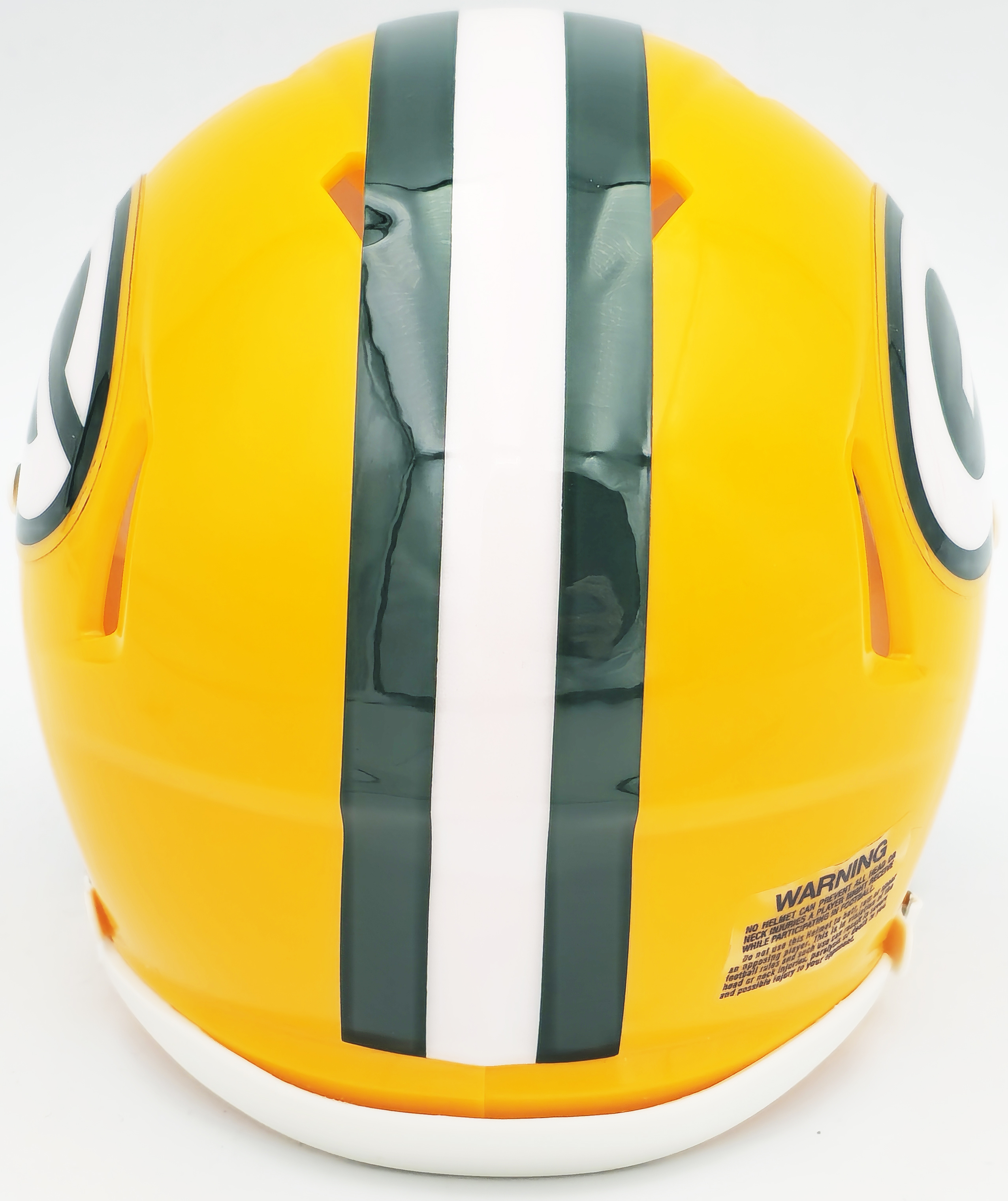 Unsigned Green Bay Packers Yellow Speed Mini Helmet 228819