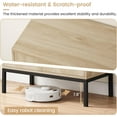 thumbnail image 6 of Homhougo Rattan Buffet Storage Cabinet, Natural Sideboard Cabinet with Adjustable Shelves, Accent Wooden Small Cabinet with 2-Tier Storage for Living Room, Dining Room, Hallway, Entryway, 6 of 6