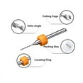 thumbnail image 3 of SENRISE 10 Pcs Tungsten Carbide Macro Drill Bits Set Mini Drill Bit for Circuit Boards Drilling 2.0mm Orange, 3 of 8