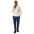 thumbnail image 5 of Hanes EcoSmart Men’s Fleece Quarter-Zip Pullover Sand M, 5 of 5