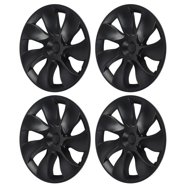 Tapacubos, 4 piezas Tapacubos Negro Mate Tapacubos de Rueda de Coche Tapacubos de Rueda Tapacubos de Calidad Inigualable