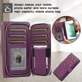 thumbnail image 2 of YEYKX Funda Tipo Billetera para Samsung Galaxy S21+ 5G 6,7 Pulgadas con Correa para Muñeca/hombro, 9 Ranuras para Tarjetas, Monedero con Cierre, Soporte de Cuero de Lujo, Funda Cell Phone a Cuadros, 2 of 10