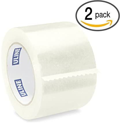 ULINE Industrial Shipping & Packing Tape 2 x 110 Yards 2.0 Mil Clear 3 Pack