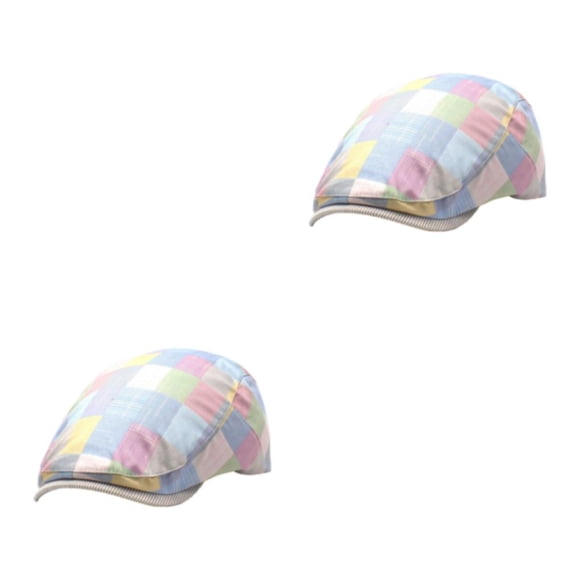 Gorra Plana Poliéster Protección Solar Qarigey Rosa 2Conjunto