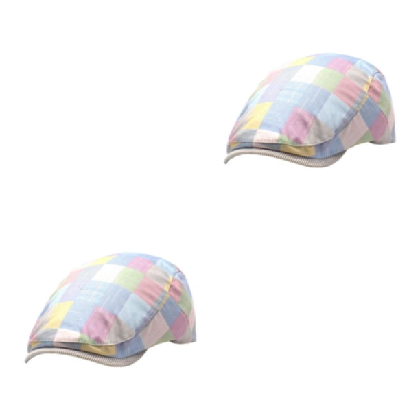 Gorra Plana Poliéster Protección Solar Qarigey Rosa 2Conjunto