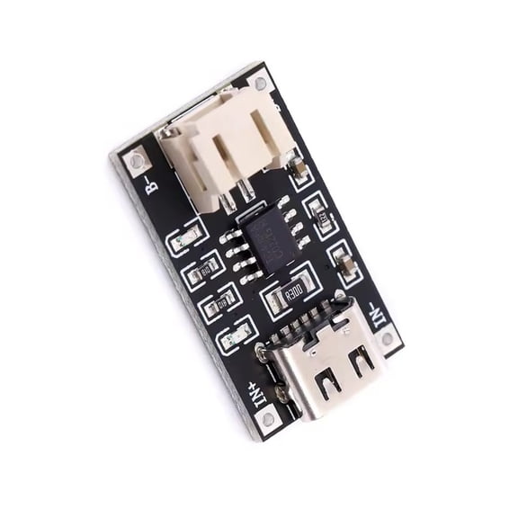 TP4056 USB C Lithiums Batteries Charging Module Builts In Protections Thermals Regulation PH2.0 Connectors LED Status Display
