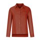 thumbnail image 5 of ICHUANYI Clearance Womens Color Button Shirts V Neck Loose Blouse Longt Sleeve Casual Work Tunic Tops With Pocket(Orange, S) ICHUANYI WER2023080810117, 5 of 8