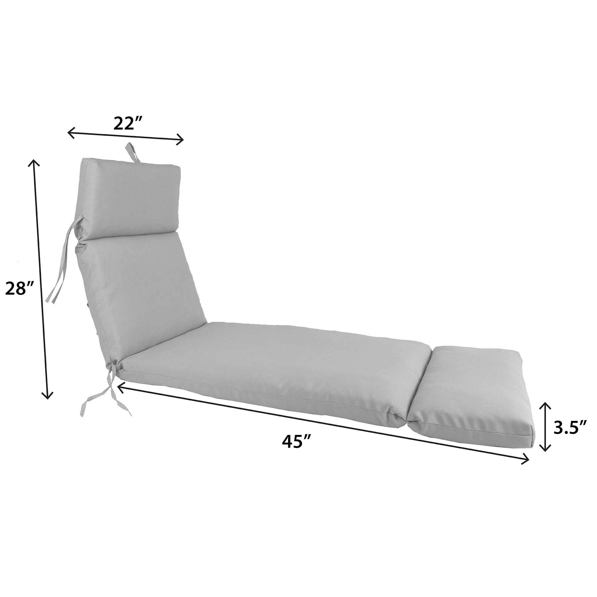 Jordan Manufacturing 73" x 22" Sangria Red Solid Rectangular Outdoor Chaise Lounge Cushion with Ties and Hanger Loop