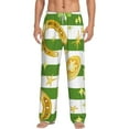 thumbnail image 2 of Lsque Watercolor St Patrick Day Print Men's Pajama Pants, Lounge Pant - Comfortable Home Wear,Elastic Waistband, Stylish Design-Small, 2 of 9