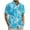 Multicolor, variant on Men's Hawaiian Shirt Short Sleeve Button Down Tropical Floral Beach Shirt Vintage Casual Summer Striped Relaxed Fit