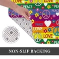 thumbnail image 3 of Non Slip Door Mat, Rainbow peace sign cute Fast Drying Bath Tub Mats, Absorbent Bathroom Rugs Entrance Welcome Mat, Bath MatS for Tub, Floor, Home, Kitchen, Hotel,16x24in, 3 of 7
