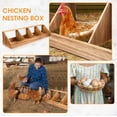 thumbnail image 6 of Chicken Nesting Boxes, Chicken Laying Boxes Coop Accessories Roosting Laying with Liners Large Bedding for Hens Birds Duck Coop Poultry Habitat Supplies(4 Compartment), 6 of 6