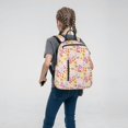 thumbnail image 5 of Naloa Colorful Floral Print Lightweight DayBackpack Suitable for school, work, shopping, travel, etc., 5 of 5