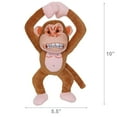 thumbnail image 6 of Mighty Junior Angry Animals Monkey Durable Squeaky Plush Dog Toy, 6 of 7