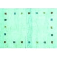 thumbnail image 1 of Ahgly Company Indoor Rectangle Solid Turquoise Blue Modern Area Rugs, 5' x 7', 1 of 4