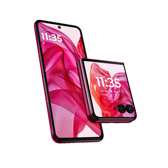 Restored Motorola razr+ 2024 XT2451-1 T-Mobile Unlocked 256GB Hot Pink (Refurbished)