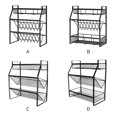 thumbnail image 4 of Maoww Kitchen Storage Shelf Condiment Bottle Organizer Metal Rack Countertop Seasoning Bottle Stand, Luxury & Flat, 4 of 6