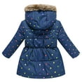 thumbnail image 2 of OBEEII Girls Winter Coats Jacket Hooded Puffer Fleece Parka Outwear Warm Thicken Snowsuit Kids Winter Clothes for 2-7 Years, 2 of 7