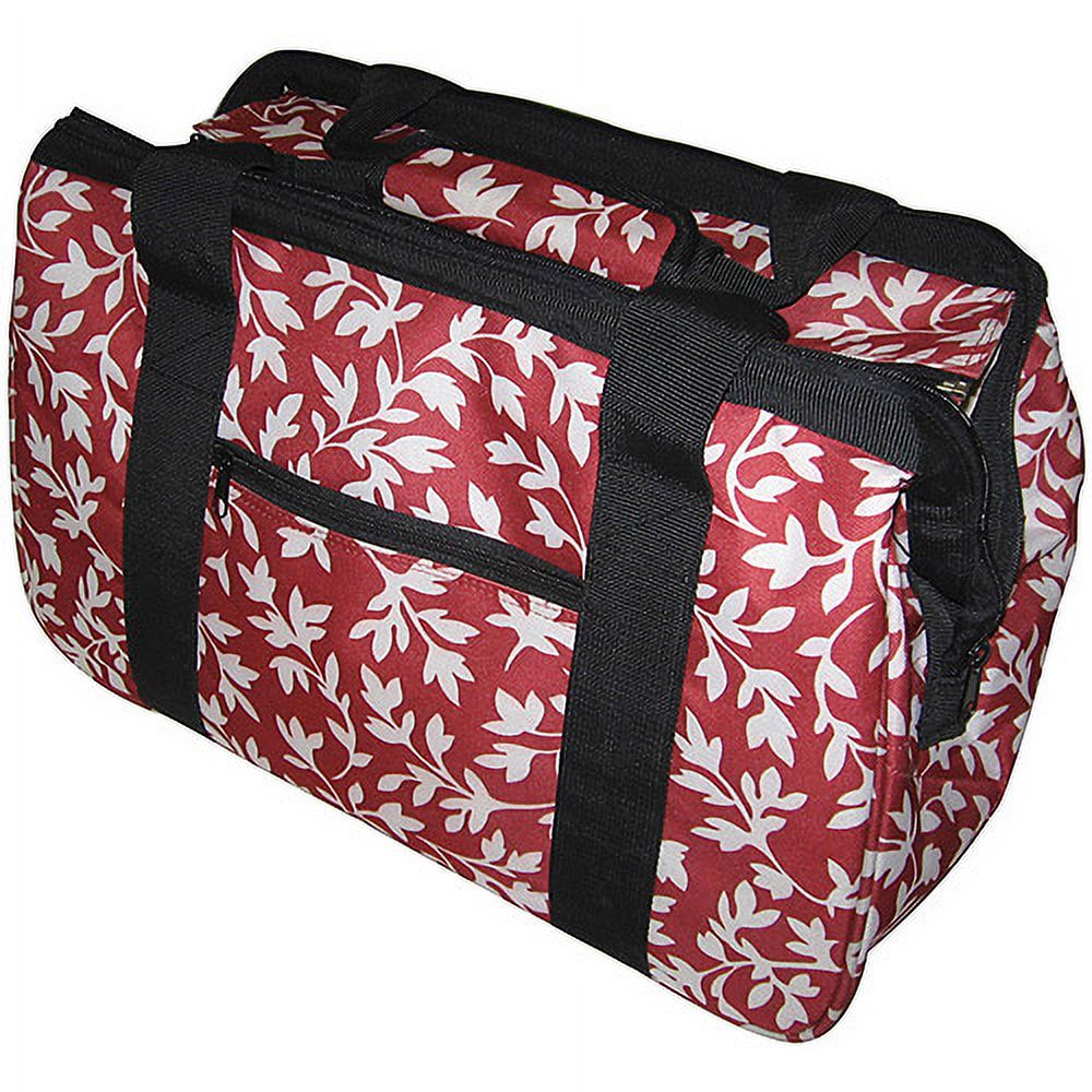 JanetBasket Red Floral Eco Bag, 18" x 10" x 12" - image 2 of 2