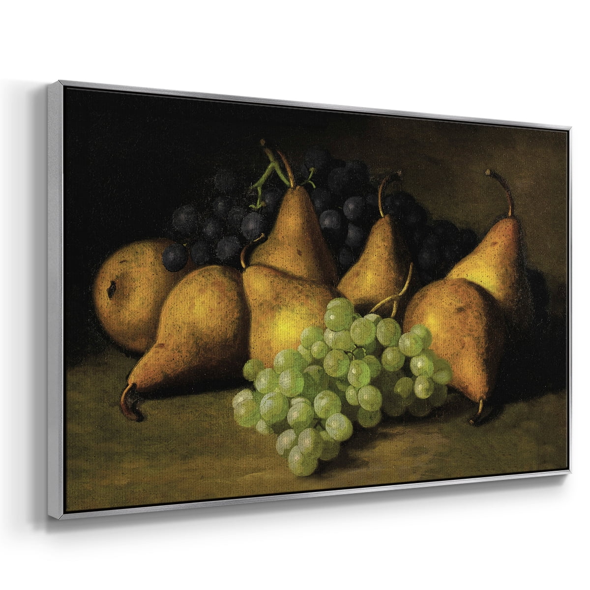 Vintage Botanical Print-LXVIII By Wexford Home Framed in Silver Wood Gallery Wrapped Canvas 27 in. x 41 in.