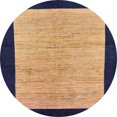 thumbnail image 1 of Ahgly Company Indoor Round Abstract Orange Oriental Area Rugs, 7' Round, 1 of 6