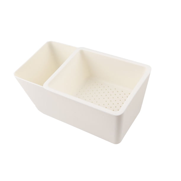 Xihbxyly Ventas de liquidación Cesta de frutas de doble capa para uso perezoso, caja de plástico para dulces para el hogar, cocina, sala de estar, para comer semillas de melón