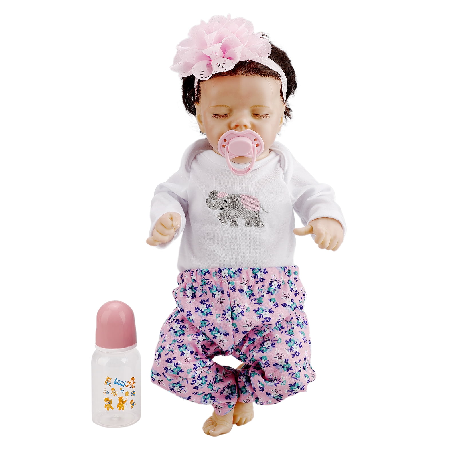 17"Full Body Silicone Reborn Baby Doll Lifelike Anatomically Girl Doll Xmas Gift