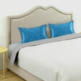 thumbnail image 5 of GZHJMY Blue Knitted Texture Satin Pillowcases for Hair and Skin Soft Like Silk Pillowcase, Satin Cooling Pillow Cases with Envelope Closure, Comfortable and Breathable, 20" x 30" Home Decor, 5 of 7