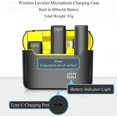 thumbnail image 2 of Wireless Lavalier Microphone for iPhone iPad with Charging Case Lapel Mini Microphone Podcast Microphone for Video Recording, 2 of 4