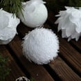thumbnail image 5 of Christmas Ball Ornaments White Shatterproof Clear Large Plastic Christmas Tree Decoration, Delicate Hanging Ornaments for Xmas Party, Wedding, Holiday and Home Decor(80mm/3.14"),1Pcs, 5 of 9