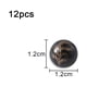 thumbnail image 2 of 15 Uds. De cuentas redondas de cristal de 12mm, piedras preciosas sueltas, cuentas lisas DIY para pulsera, collar, pendientes, fabricación de joyas Adepaton BST3016098, 2 of 6
