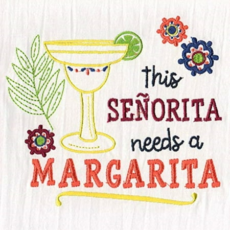 

Aunt Martha s Dirty Laundry Senorita Needs a Margarita Flour Sack Dish Towel