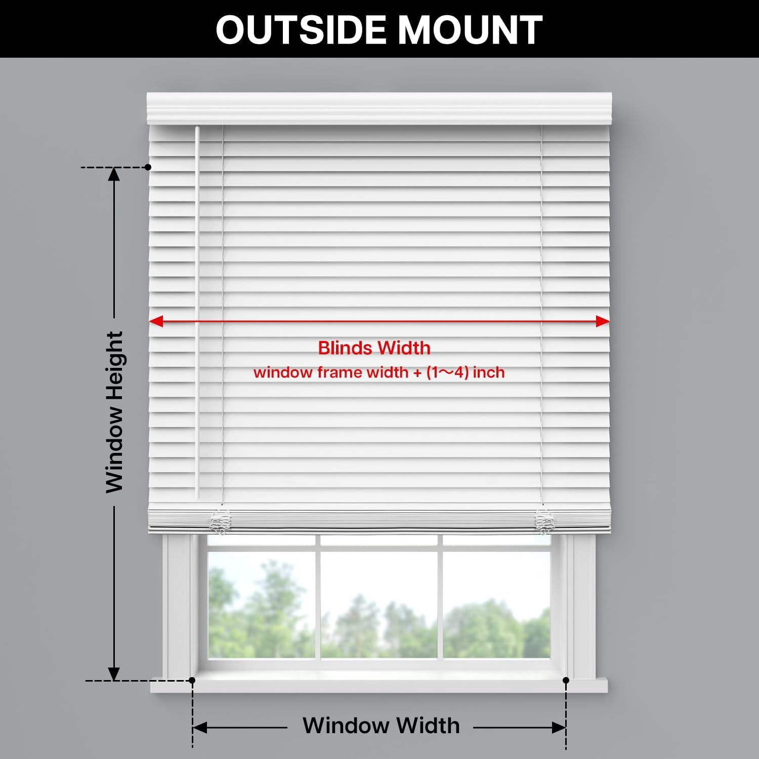 LazBlinds 2-inch Cordless Faux Wood Blinds with Royal Valance, Room Darkening Horizontal Window Blinds, Inside Mount Blinds for Windows - Fit for window 72 1/2'' W x 60'' H - White